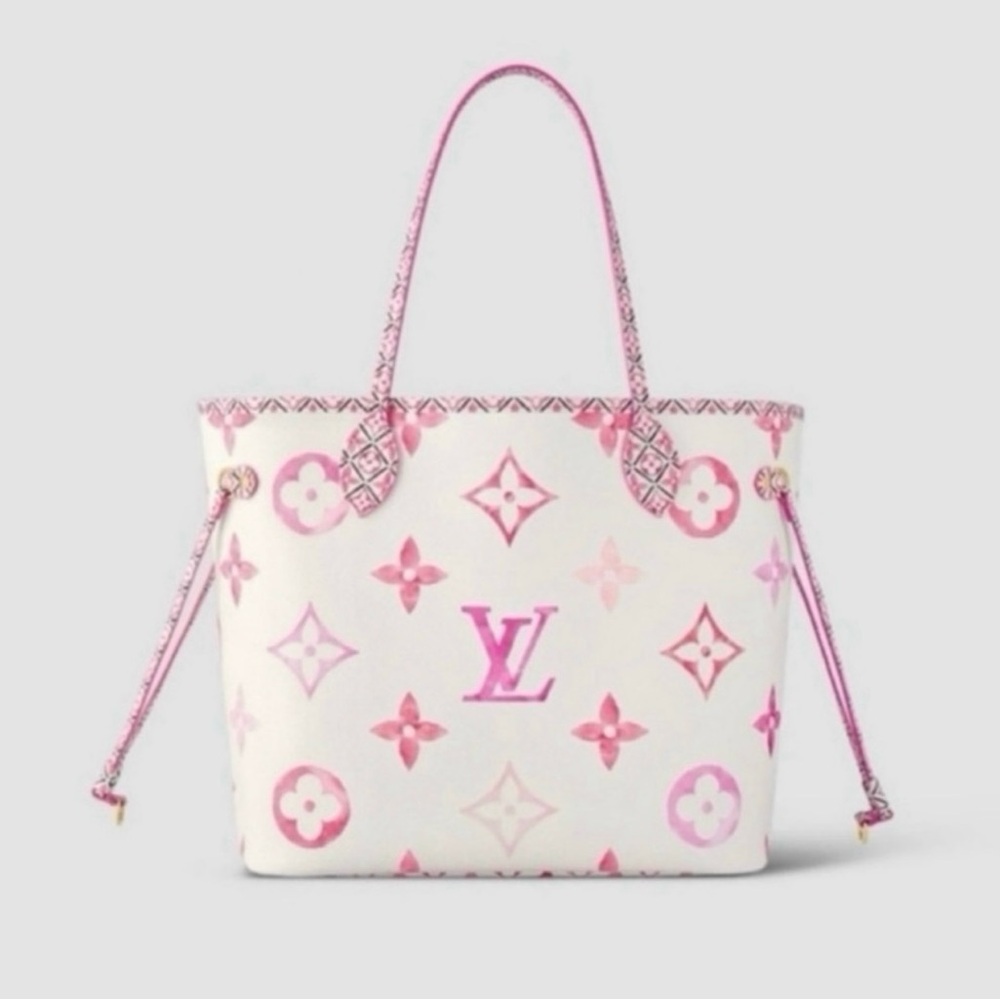 NO LONG AVAIL..Louis Vuitton “By the Pool” 2023 MM NEVERFULL Tote/Pouchette Set - Picture 3 of 13